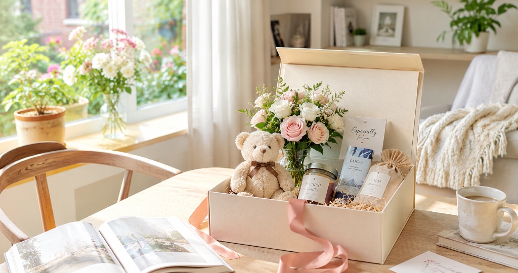 Shelf of curated gifts