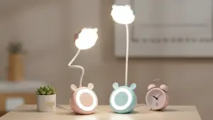 Smart Folding LED Study Desk Lamp with Eye Care Light